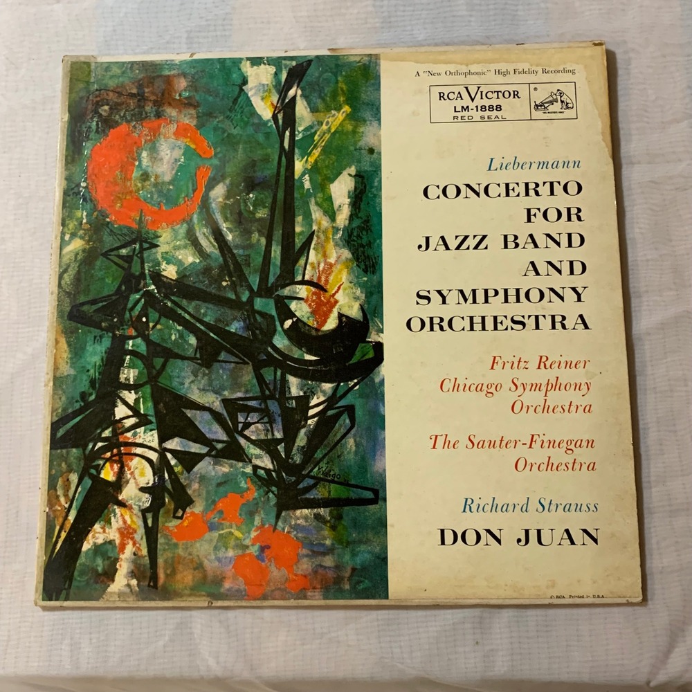 RCA Victor LM-1888 Liebermann Jazz Band Concerto Strauss Don Juan LP